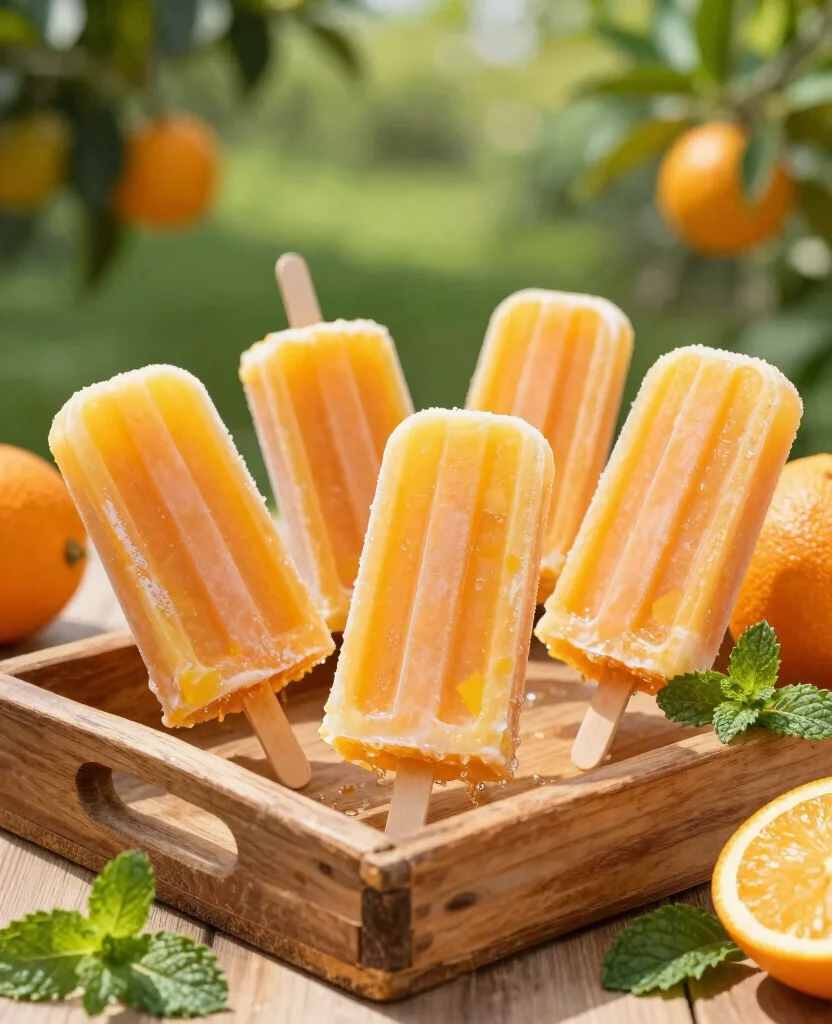 19 Recipes Using Orange Juice For Cooking And Baking - 6. Orange Juice Popsicles 1