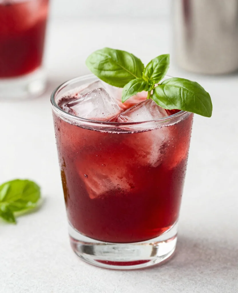 19 Recipes With Cranberry Juice For Refreshing Drinks - 10. Cranberry Basil Sparkler 1