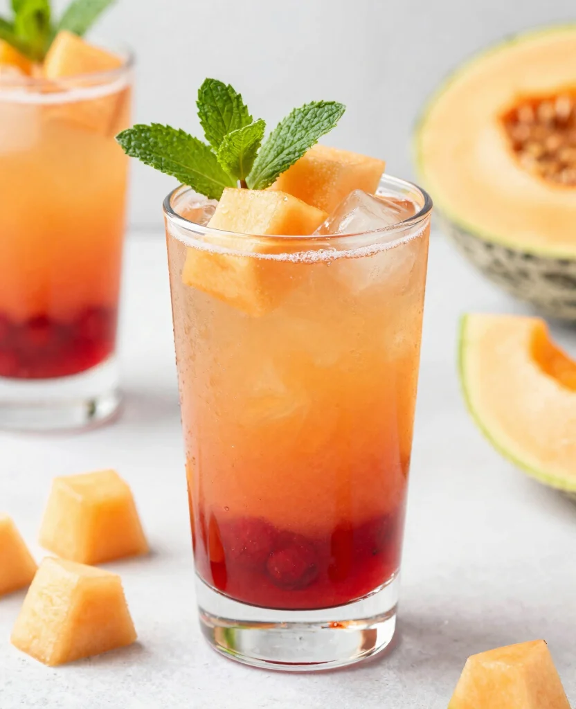 19 Recipes With Cranberry Juice For Refreshing Drinks - 19. Cranberry Melon Mocktail 1