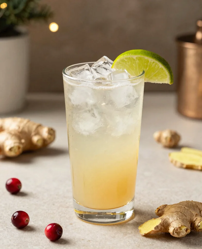 19 Recipes With Cranberry Juice For Refreshing Drinks - 5. Cranberry Ginger Sparkler 1