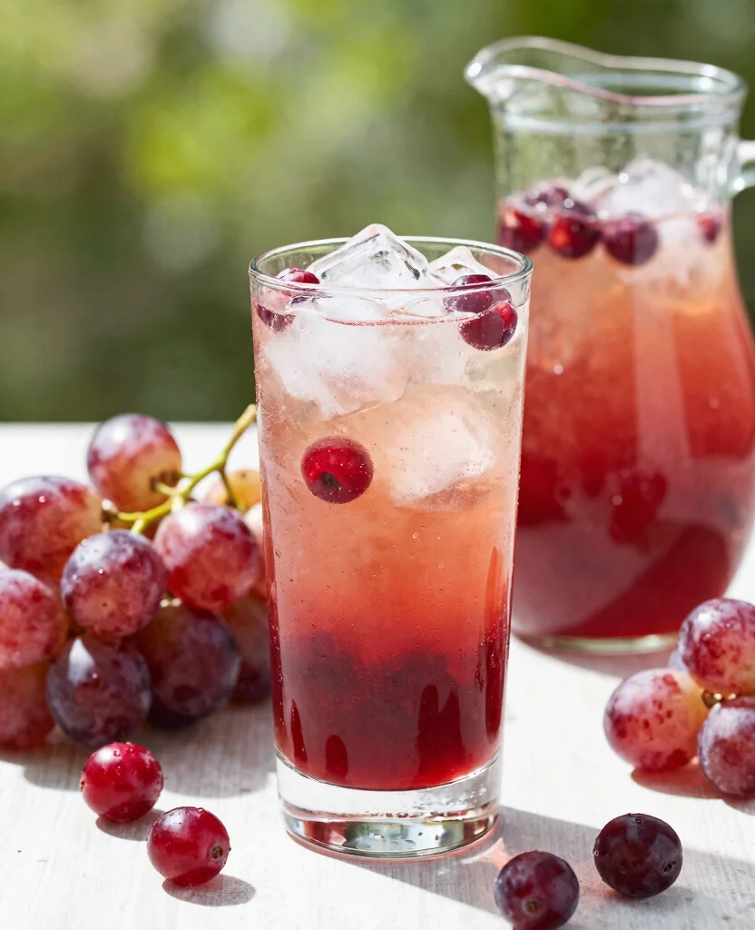 19 Recipes With Cranberry Juice For Refreshing Drinks - 6. Cranberry Grape Refresher 1