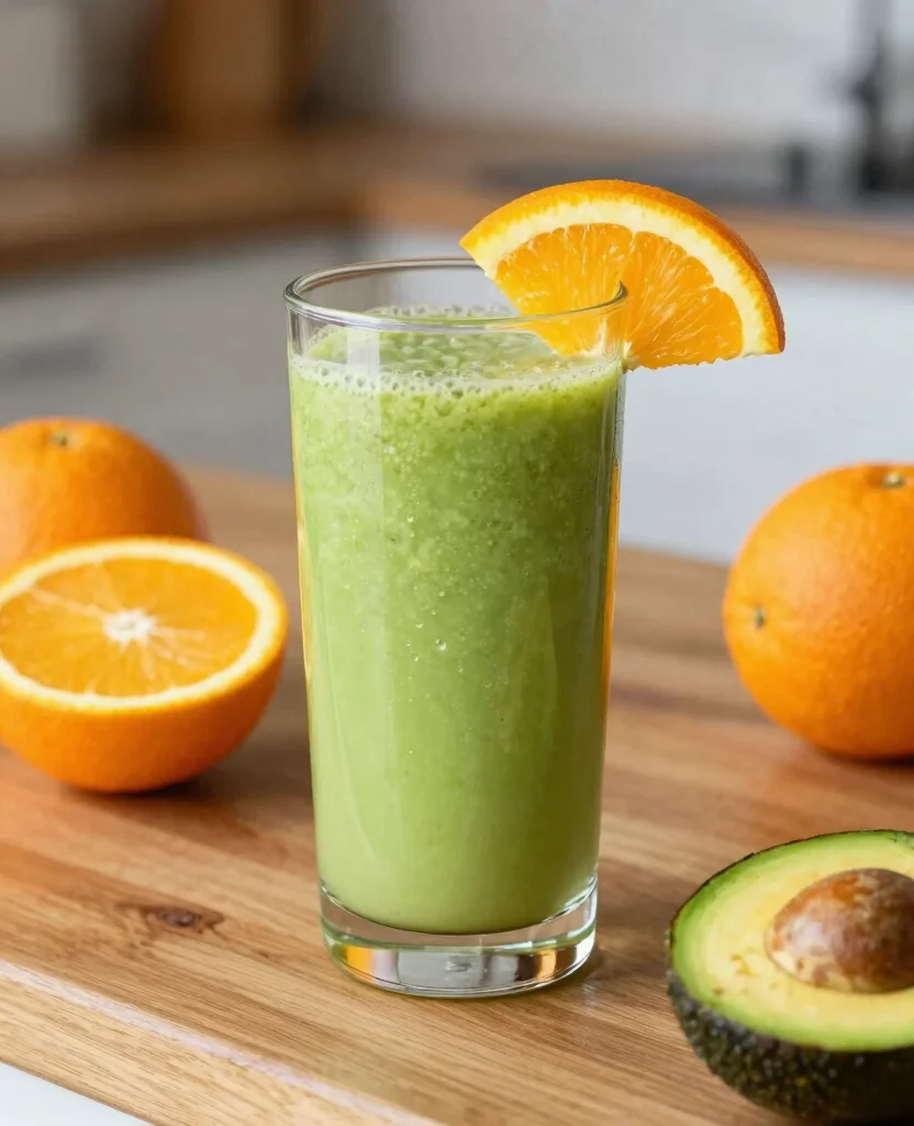 20 Colon Cleanse Juice Recipes Using Simple Ingredients - 15. Avocado Citrus Cleanse 1