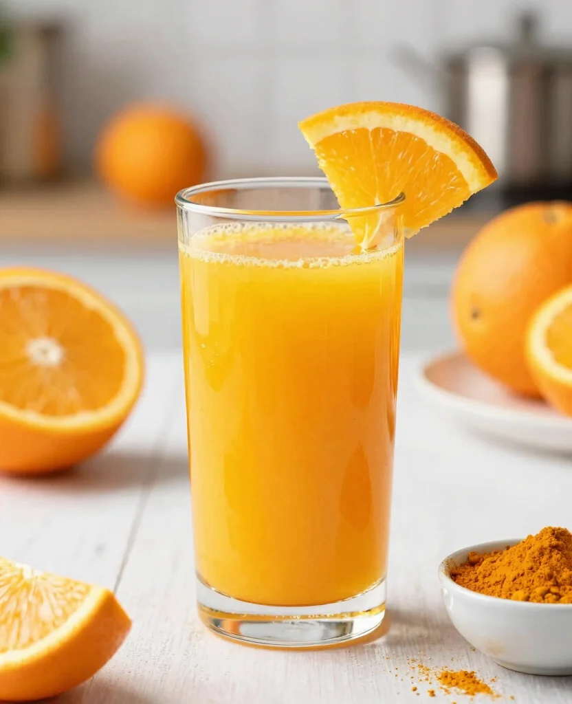 20 Colon Cleanse Juice Recipes Using Simple Ingredients - 18. Orange and Turmeric Cleanse 1