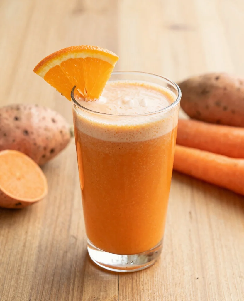 20 Colon Cleanse Juice Recipes Using Simple Ingredients - 19. Sweet Potato and Carrot Cleanse 1