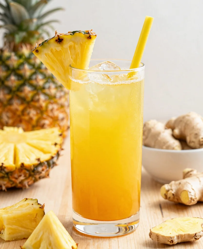 20 Colon Cleanse Juice Recipes Using Simple Ingredients - 3. Pineapple Ginger Cleanse 1
