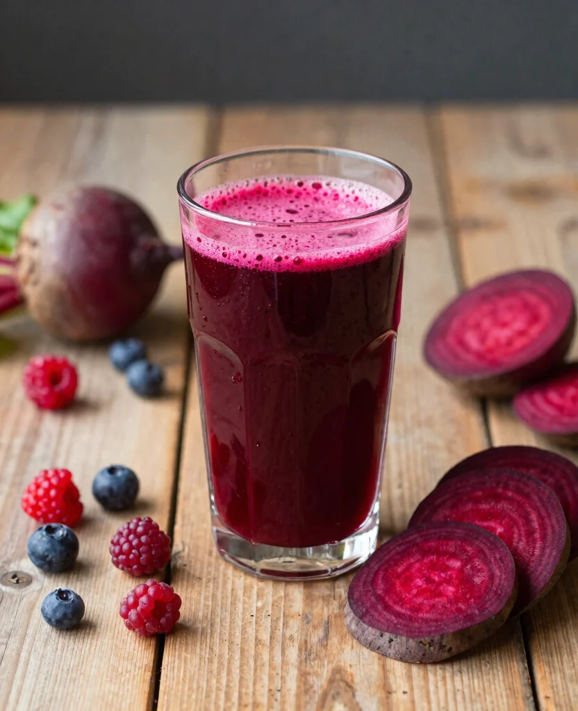 20 Hair Growth Juice Recipes Rich In Vitamins - 3. Beetroot & Berry Juice 1