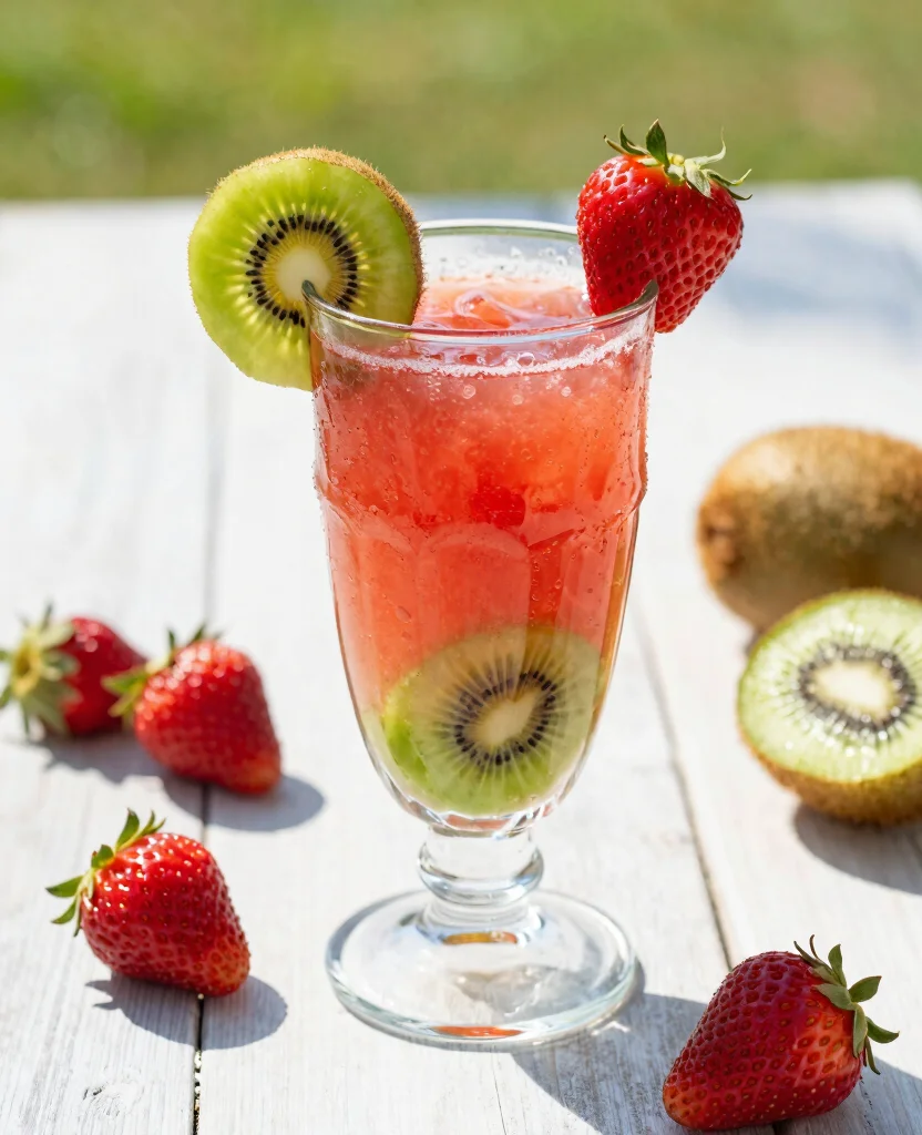 20 Hair Growth Juice Recipes Rich In Vitamins - 8. Strawberry & Kiwi Juice 1