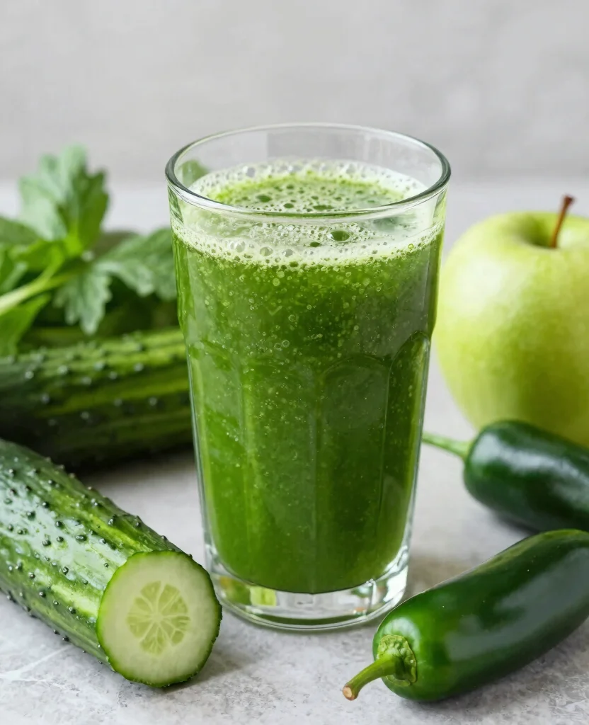 20 Joe Cross Juice Recipes Inspired Detox Drinks - 4. Spicy Green Detox Juice 1