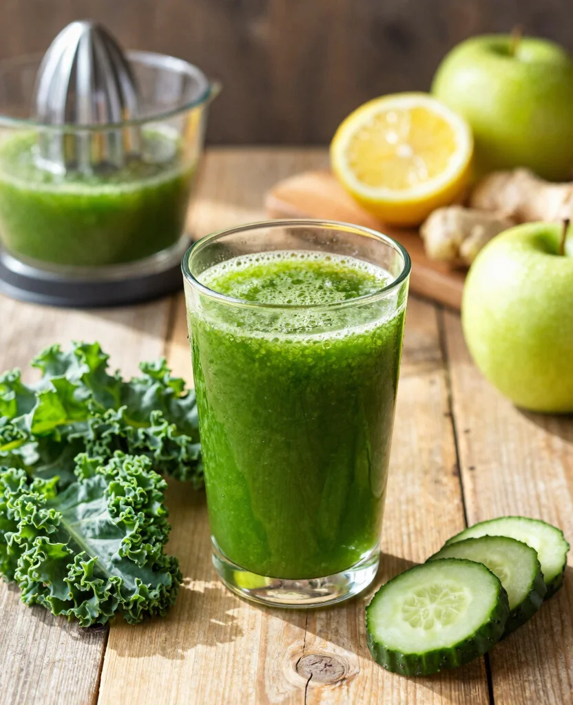 20 Juice And Smoothie Recipes For Healthy Mornings - 1. Green Detox Juice 1