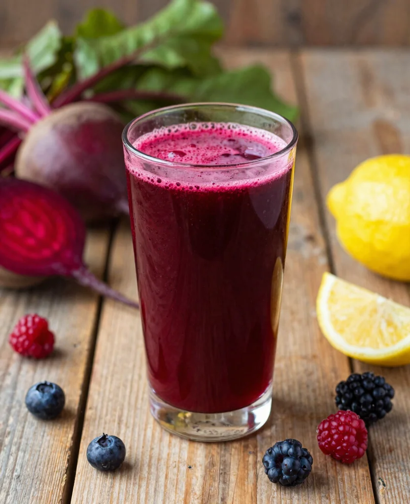 20 Juice And Smoothie Recipes For Healthy Mornings - 10. Beetroot & Berry Juice 1