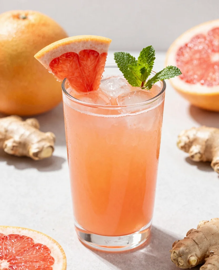 20 Juice And Smoothie Recipes For Healthy Mornings - 16. Grapefruit Ginger Juice 1