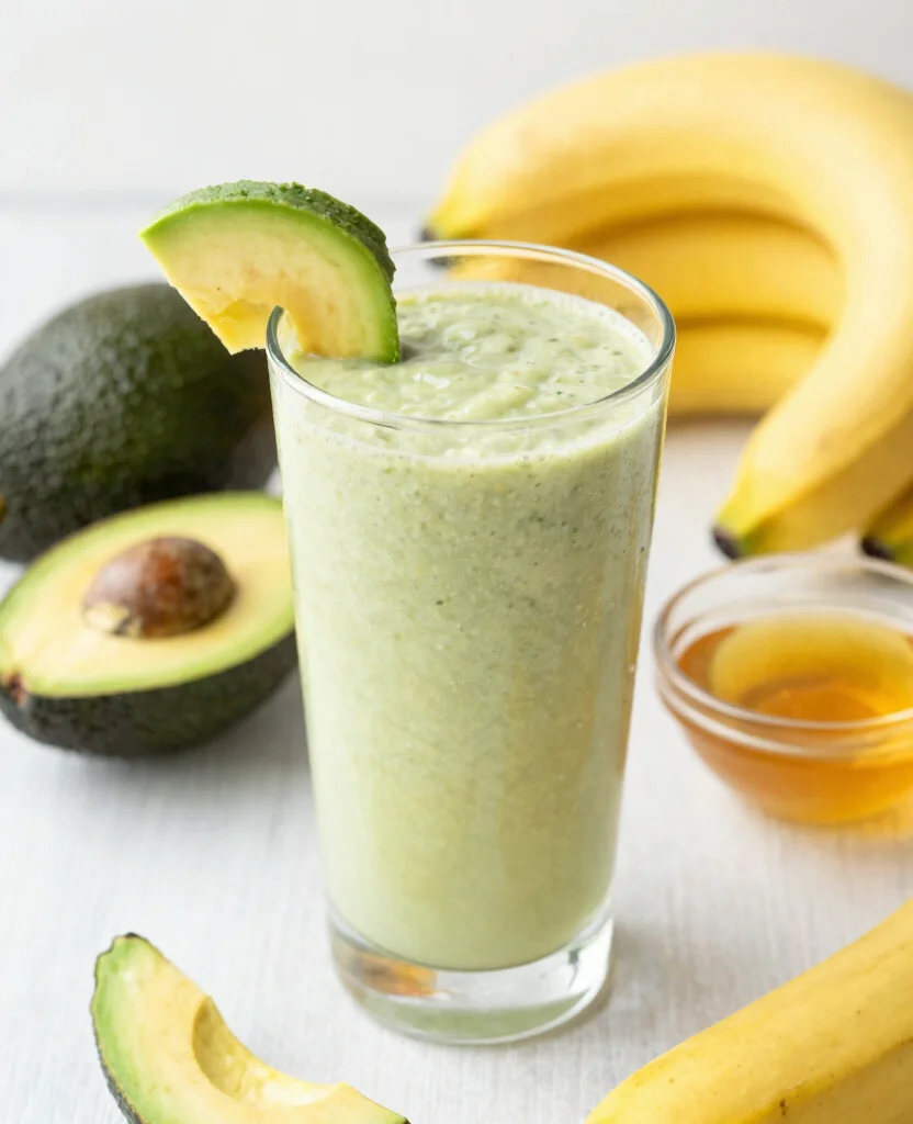 20 Juice And Smoothie Recipes For Healthy Mornings - 5. Avocado Banana Smoothie 1