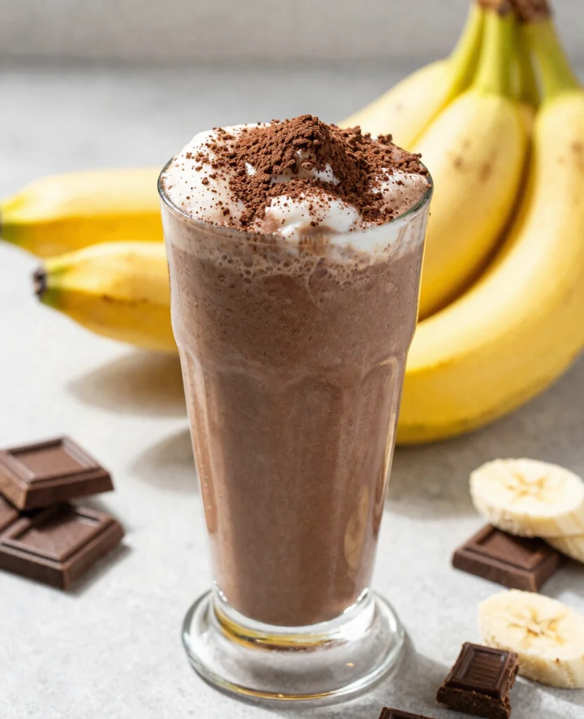 20 Juice And Smoothie Recipes For Healthy Mornings - 9. Chocolate Banana Smoothie 1