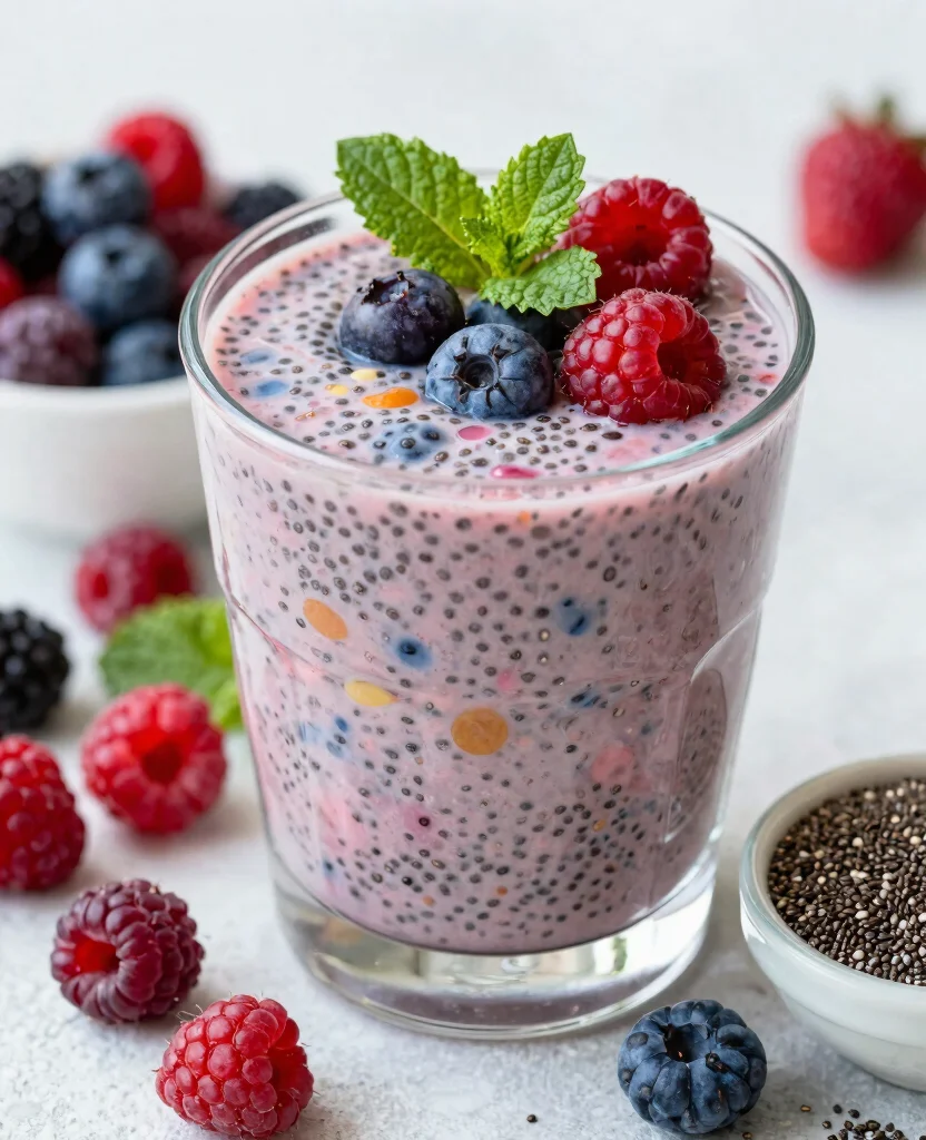 20 Juice Cleanse Recipes Flat Belly Friendly Options - 15. Chia Berry Detox 1