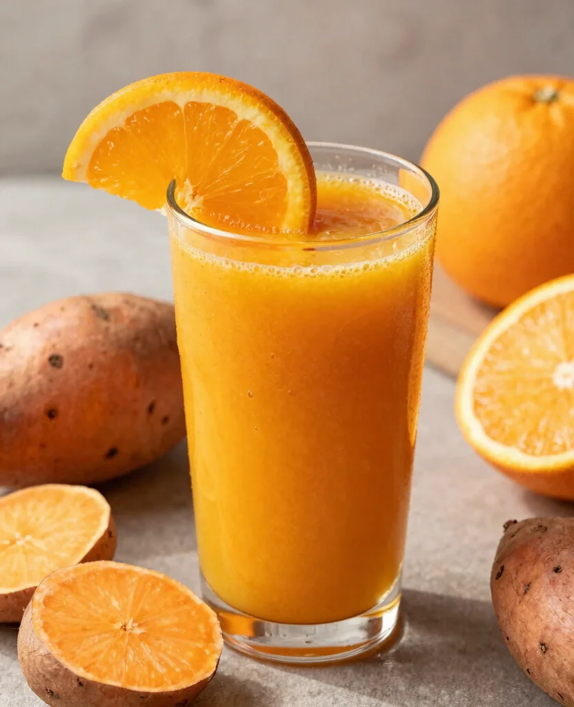 20 Juice Cleanse Recipes Flat Belly Friendly Options - 18. Sweet Potato Detox Juice 1