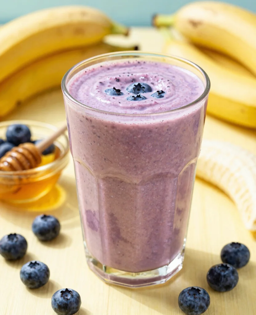 20 Juice Cleanse Recipes Flat Belly Friendly Options - 19. Blueberry Banana Boost 1