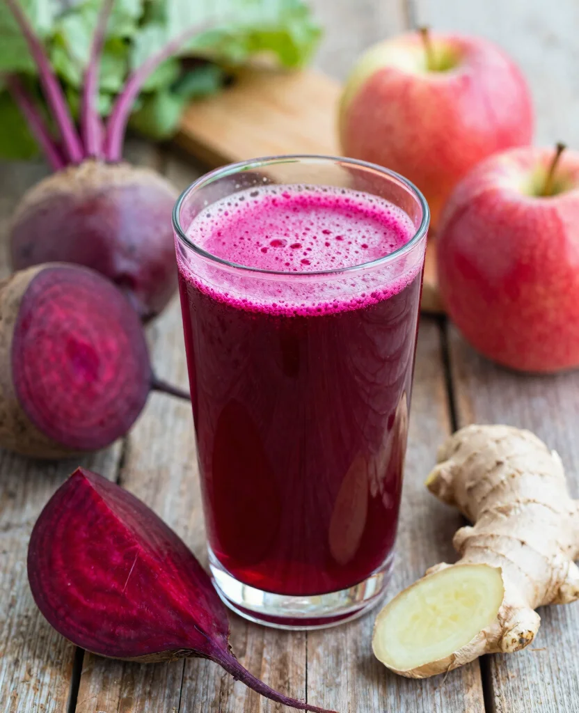 20 Juice Cleanse Recipes Flat Belly Friendly Options - 3. Beetroot Bliss Juice 1