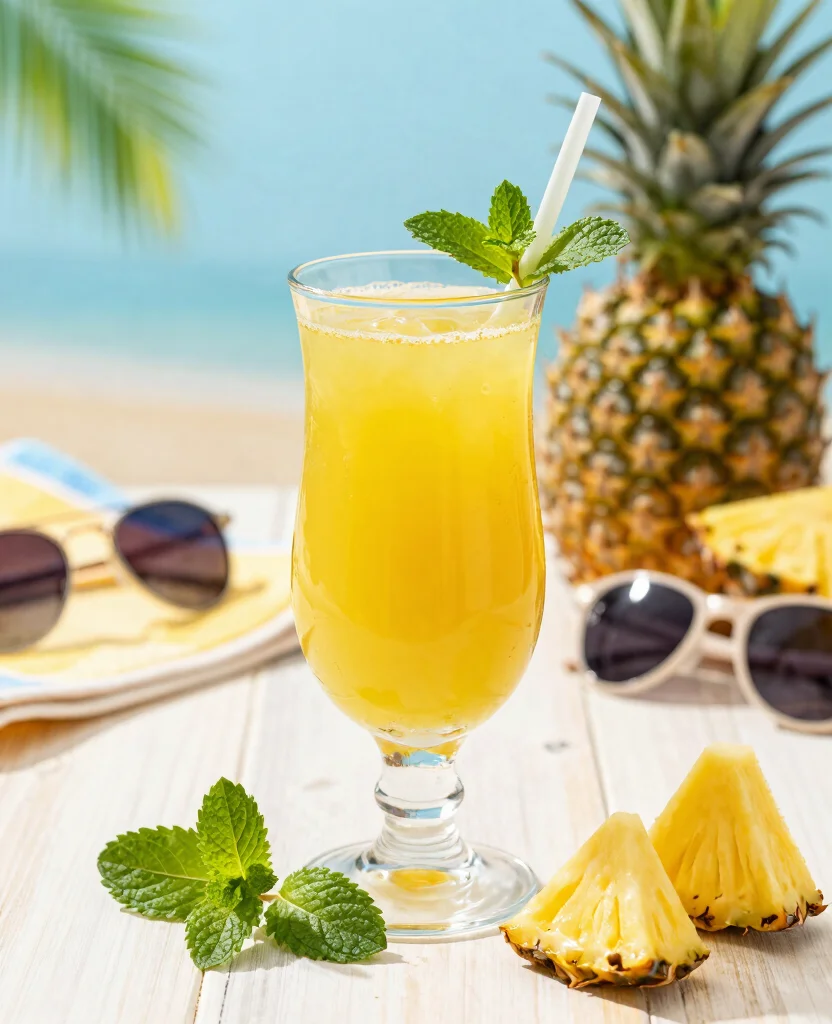 20 Juice Cleanse Recipes Flat Belly Friendly Options - 4. Pineapple Mint Refresh 1