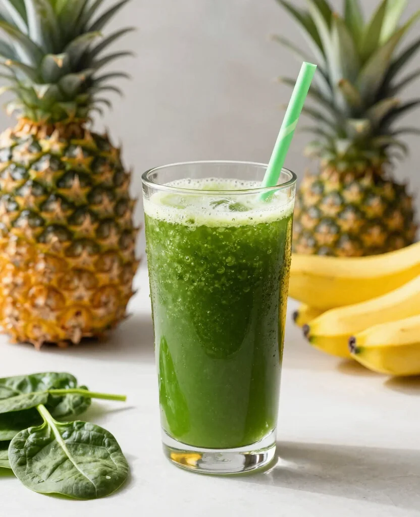 20 Juice Cleanse Recipes Flat Belly Friendly Options - 9. Tropical Green Detox 1