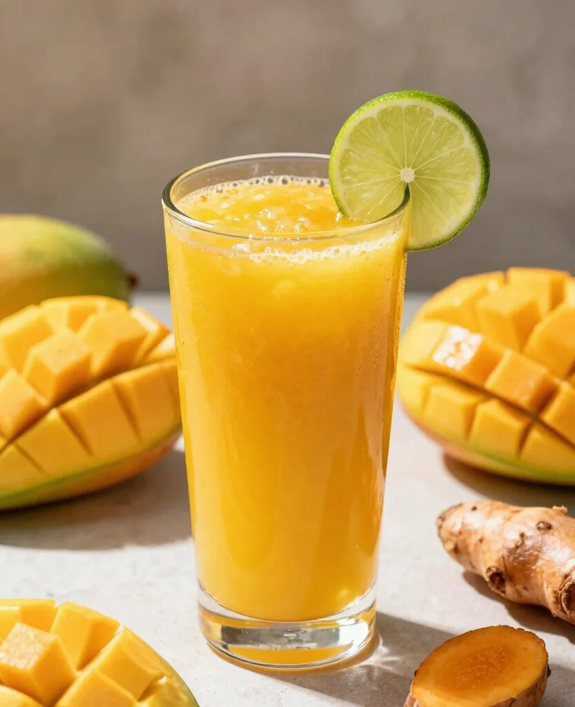 20 Juice Recipes For Gut Health To Improve Digestion - 11. Mango Magic Juice 1