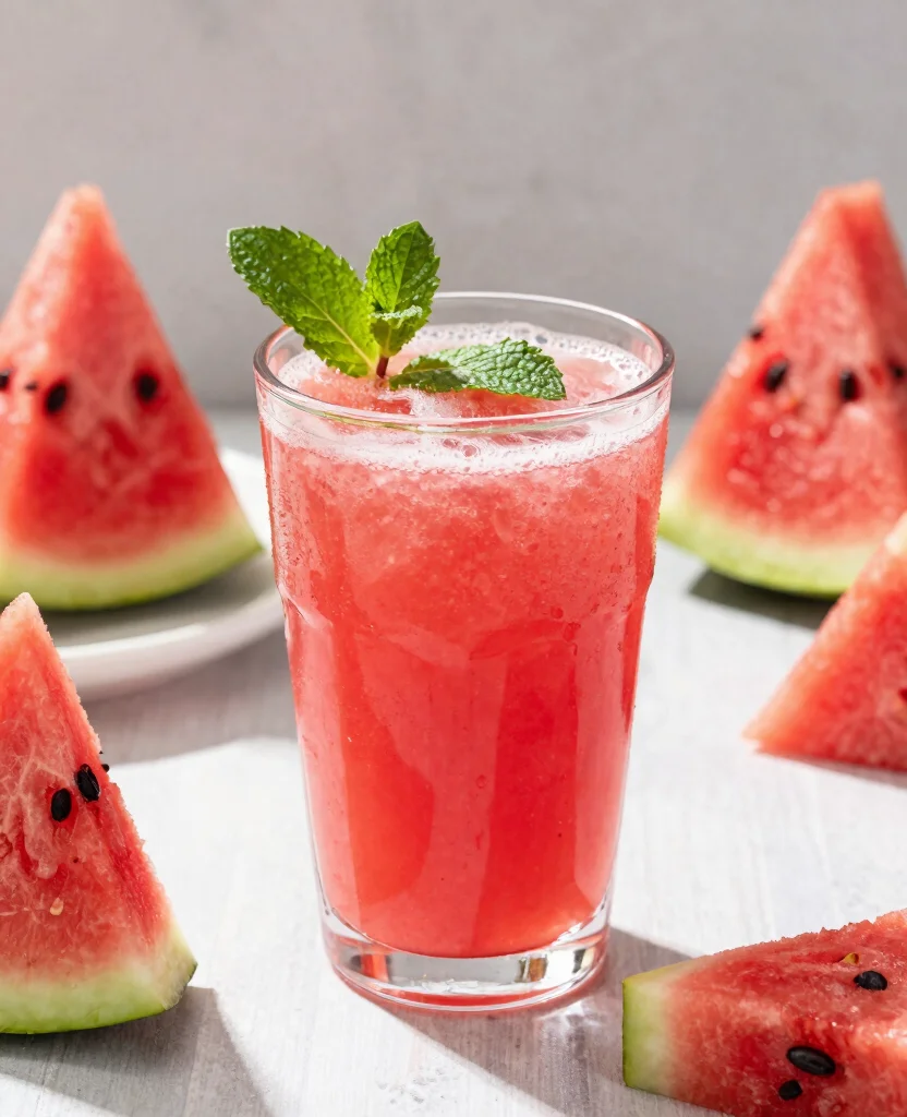 20 Juice Recipes For Gut Health To Improve Digestion - 13. Watermelon Wellness Juice 1