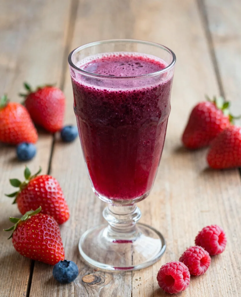 20 Juice Recipes For Gut Health To Improve Digestion - 8. Berry Bliss Juice 1