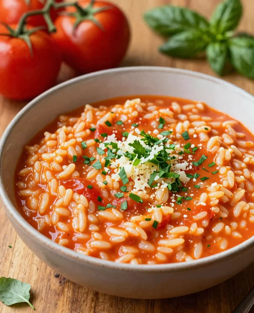 20 Recipes With Tomato Juice For Cocktails And Soups - 12. Tomato Juice and Herb Risotto 1