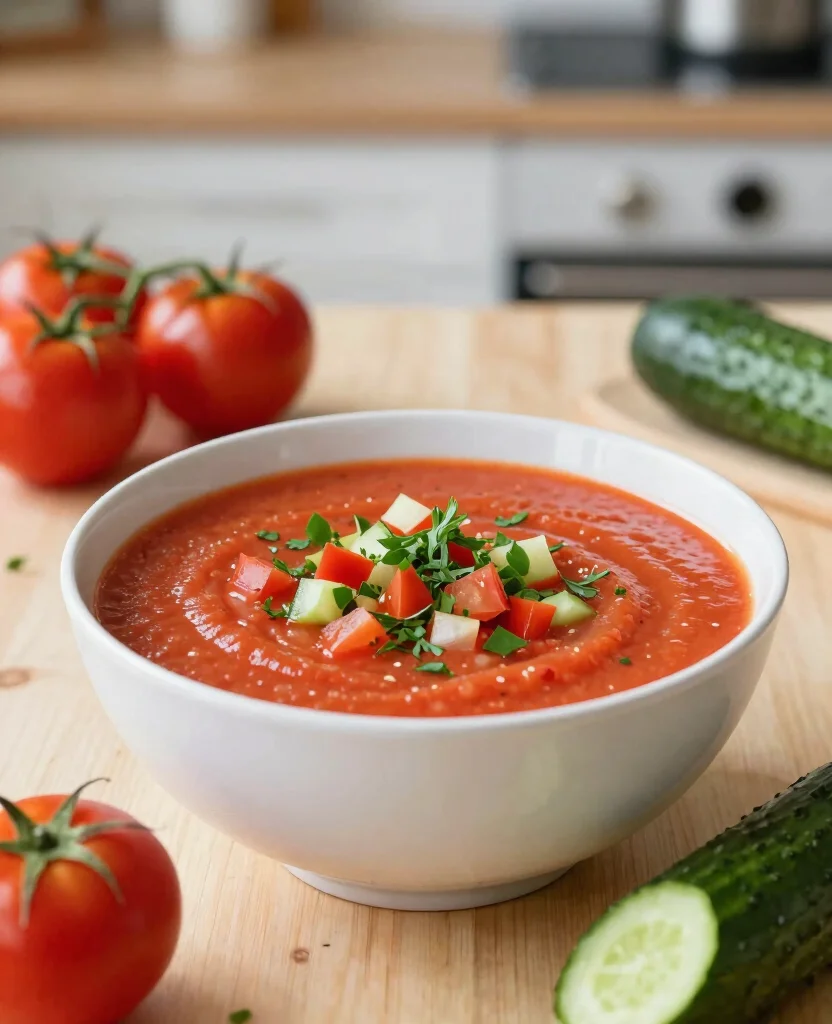 20 Recipes With Tomato Juice For Cocktails And Soups - 2. Spicy Tomato Gazpacho 1