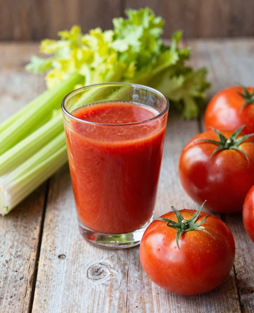 3 Day Juice Cleanse: 13 Simple Daily Recipes - 8. Tomato & Celery Juice 1