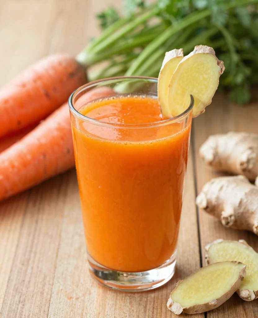 7 Day Juice Cleanse: 7 Delicious Daily Recipe Ideas - Day 7: Energizing Carrot and Ginger Juice 1