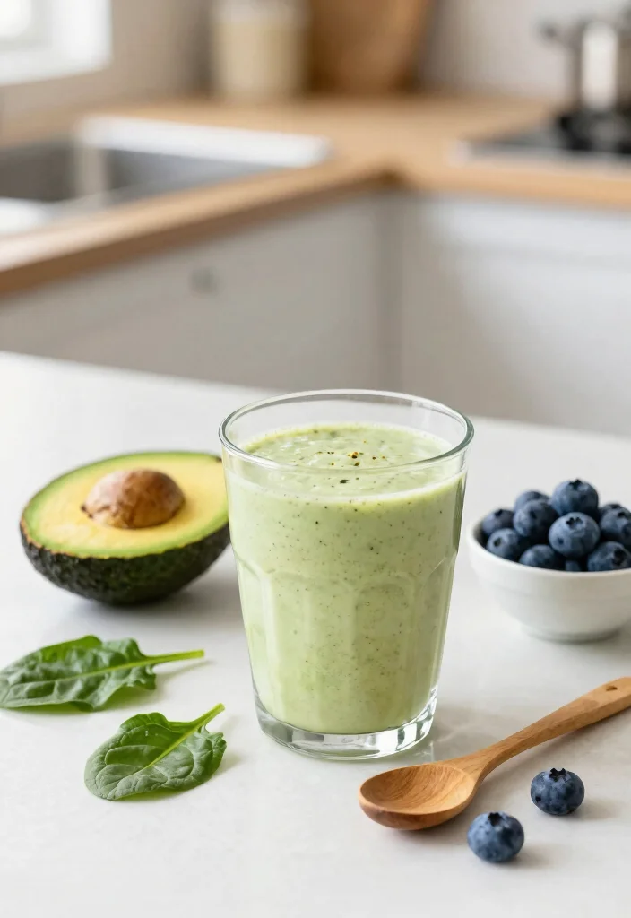 16 Blueberry Avocado Smoothie Recipes High in Fiber - 1. Classic Blueberry Avocado Smoothie 1