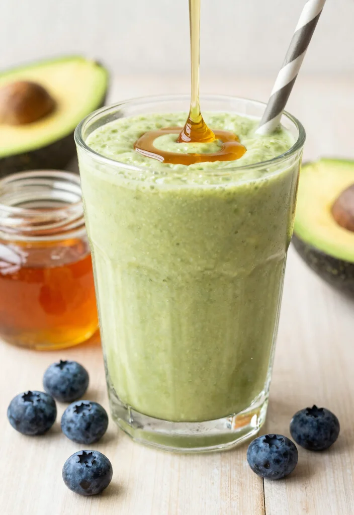 16 Blueberry Avocado Smoothie Recipes High in Fiber - 14. Maple Blueberry Avocado Smoothie 1