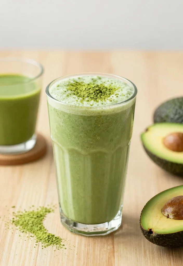 16 Chocolate Avocado Smoothie Recipes Dairy Free - 10. Chocolate Avocado Matcha Smoothie 1