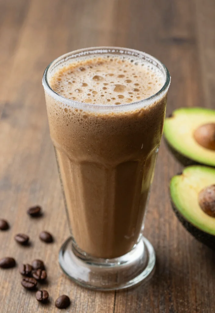 16 Chocolate Avocado Smoothie Recipes Dairy Free - 6. Chocolate Avocado Coffee Smoothie 1