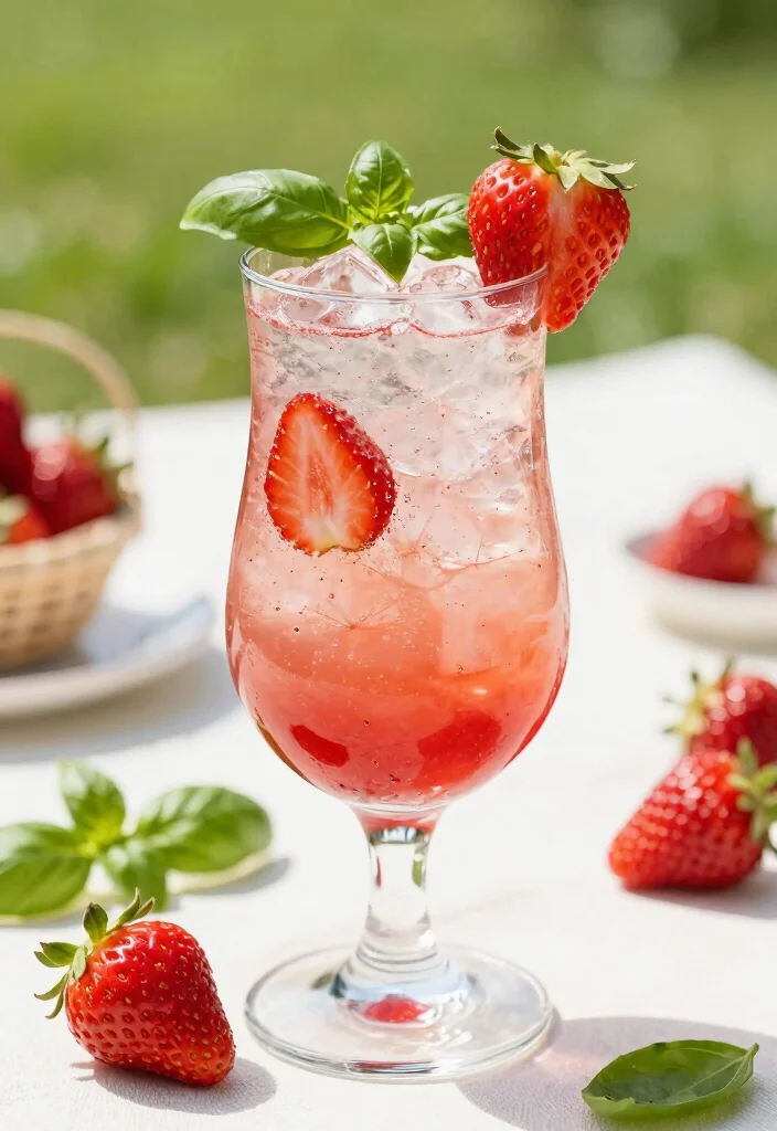 16 Cortisol Detox Drink Recipes That Support Stress Balance and Daily Calm - 16. Strawberry Basil Sparkler 1