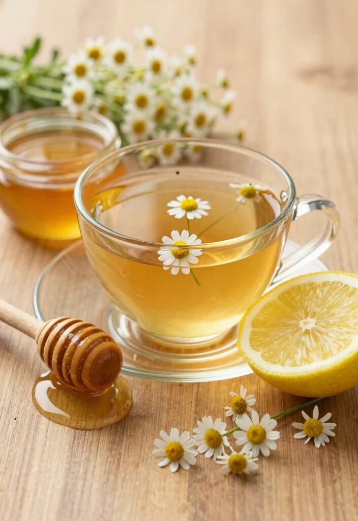 16 Cortisol Detox Drink Recipes That Support Stress Balance and Daily Calm - 4. Chamomile and Honey Tea 1