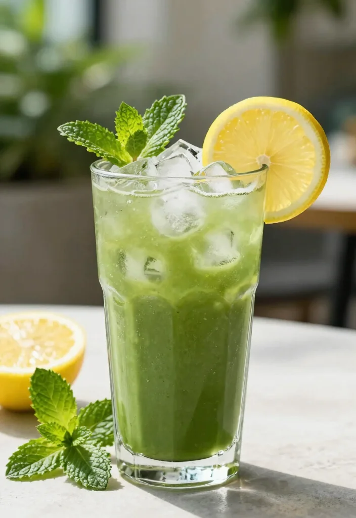 16 Cortisol Detox Drink Recipes That Support Stress Balance and Daily Calm - 9. Matcha Mint Cooler 1
