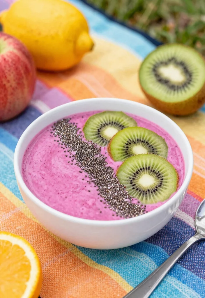 16 Delicious Pink Smoothie Bowl Recipes with Berries - 11. Tropical Berry Medley 1