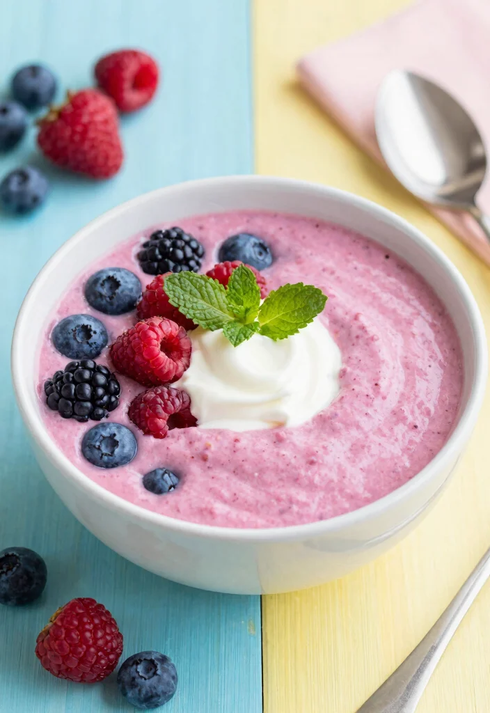 16 Delicious Pink Smoothie Bowl Recipes with Berries - 15. Mixed Berry Smoothie Bowl 1