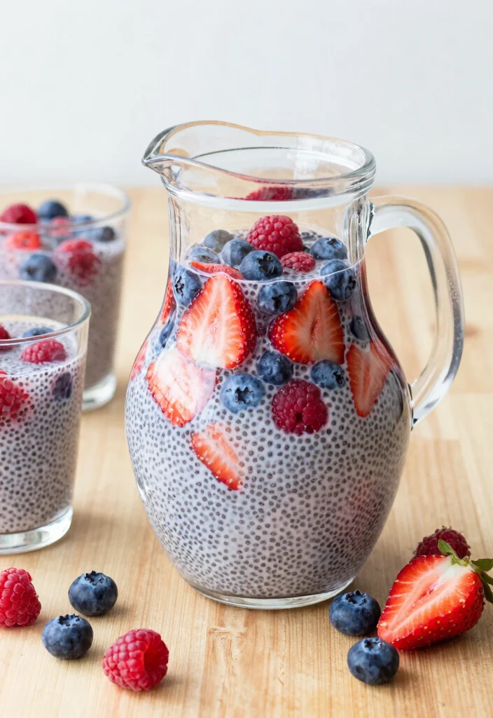 16 Detox Water Recipes with Chia Seeds for Fiber, Hydration, and Satiety - 2. Berry Blast Chia Water 1