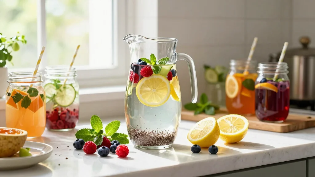 16 Detox Water Recipes with Chia Seeds for Fiber, Hydration, and Satiety