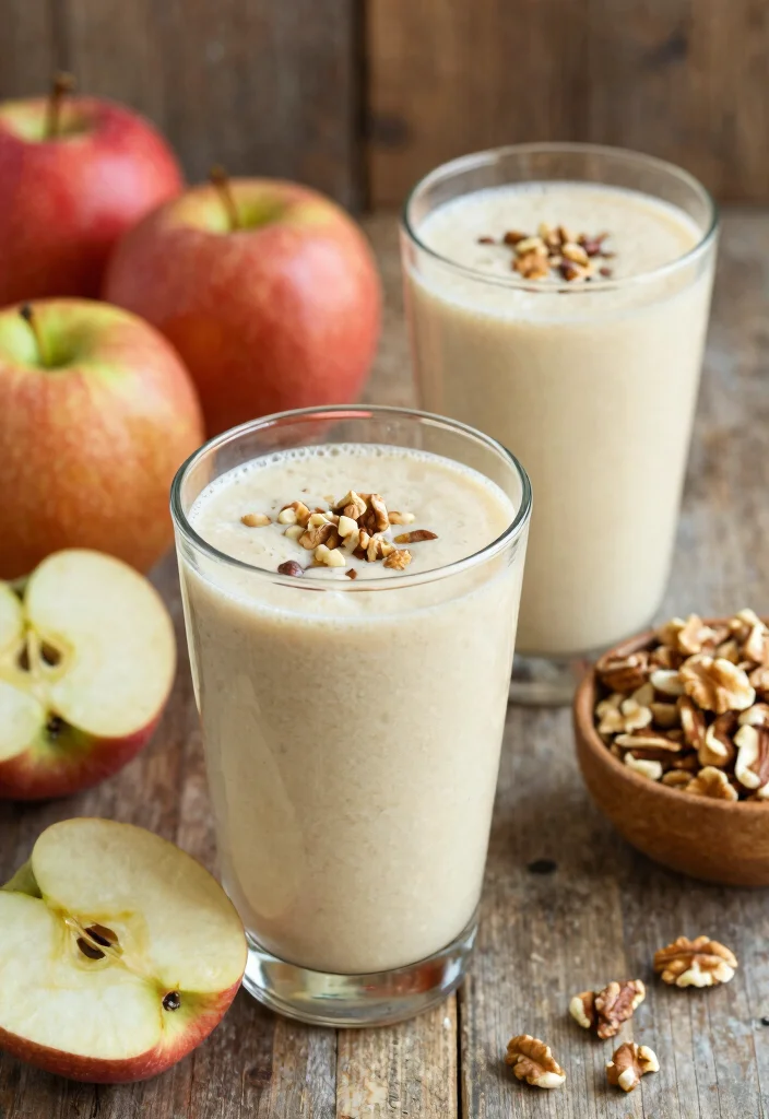 16 Healthy Apple Smoothie Recipes with Fiber - 14. Apple Nut Smoothie 1