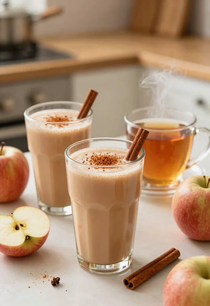 16 Healthy Apple Smoothie Recipes with Fiber - 5. Spiced Apple Chai Smoothie 1