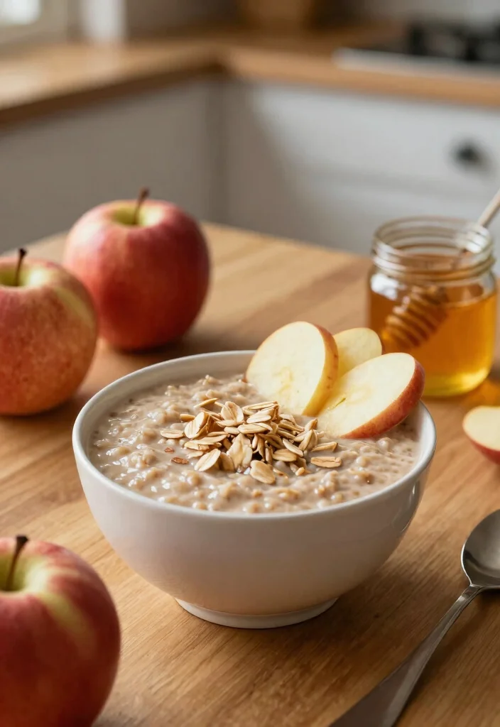 16 Healthy Apple Smoothie Recipes with Fiber - 9. Apple Oatmeal Smoothie 1