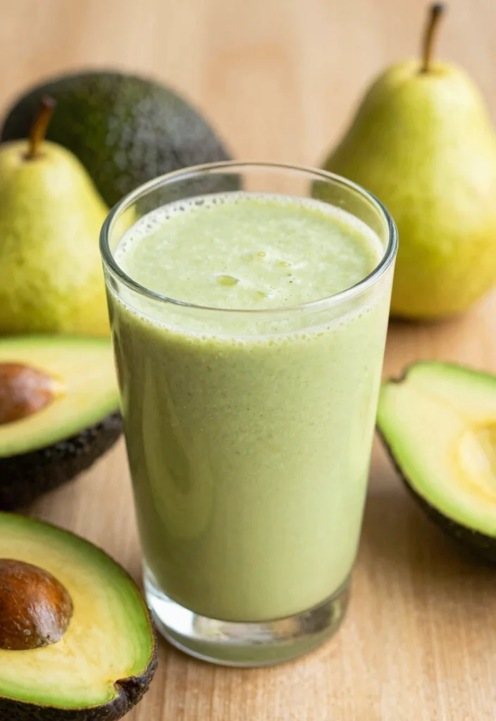 16 Kidney Detox Juice Recipes That Support Hydration and Daily Kidney Wellness - 10. Creamy Avocado & Pear Juice 1