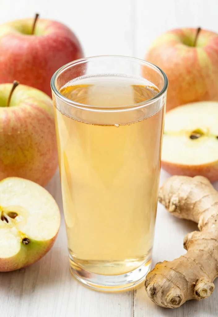 16 Kidney Detox Juice Recipes That Support Hydration and Daily Kidney Wellness - 12. Apple & Ginger Tonic Juice 1