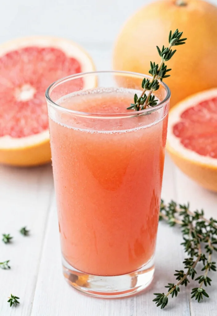 16 Kidney Detox Juice Recipes That Support Hydration and Daily Kidney Wellness - 9. Grapefruit & Thyme Detox Juice 1