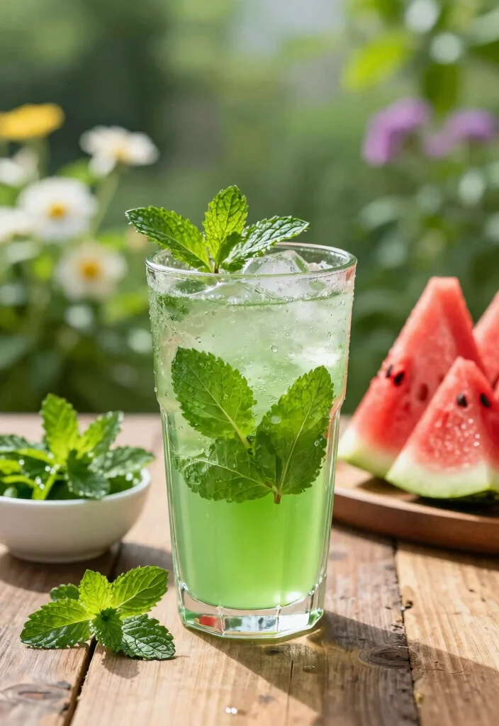 16 Watermelon Detox Juice Recipes for Summer Hydration and Light Refreshment - 1. Watermelon Mint Cooler 1