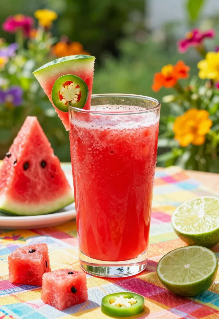 16 Watermelon Detox Juice Recipes for Summer Hydration and Light Refreshment - 2. Spicy Watermelon Detox Juice 1