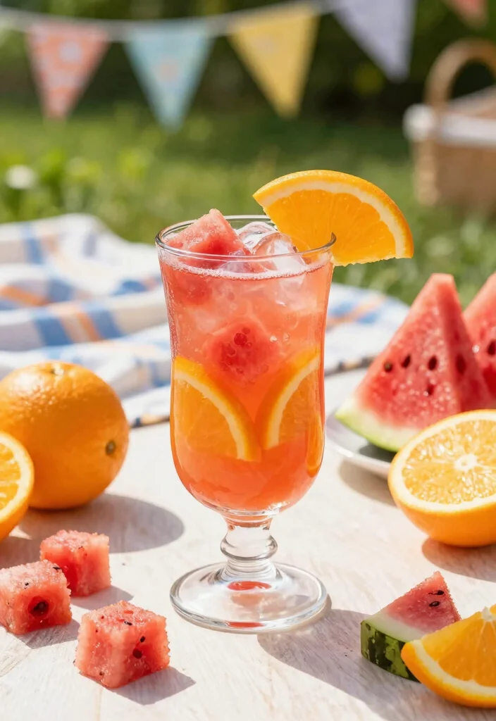 16 Watermelon Detox Juice Recipes for Summer Hydration and Light Refreshment - 8. Watermelon and Orange Refresher 1